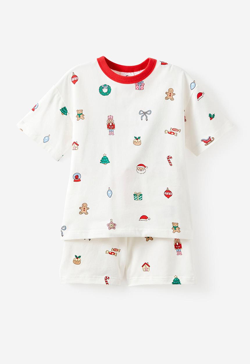 Cotton On - Kids Dreamdrift Family Xmas Pj Set - Vanilla/Everything Christmas
