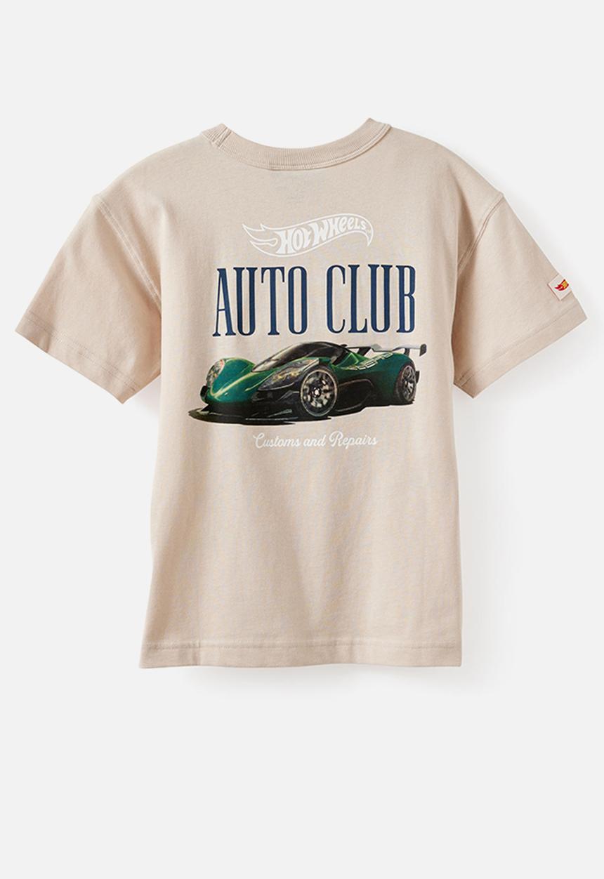 Cotton On - Licensed Drop Shoulder Short Sleeve Tee - Lcn Mat Rainy Day/Hotwheels Auto Club