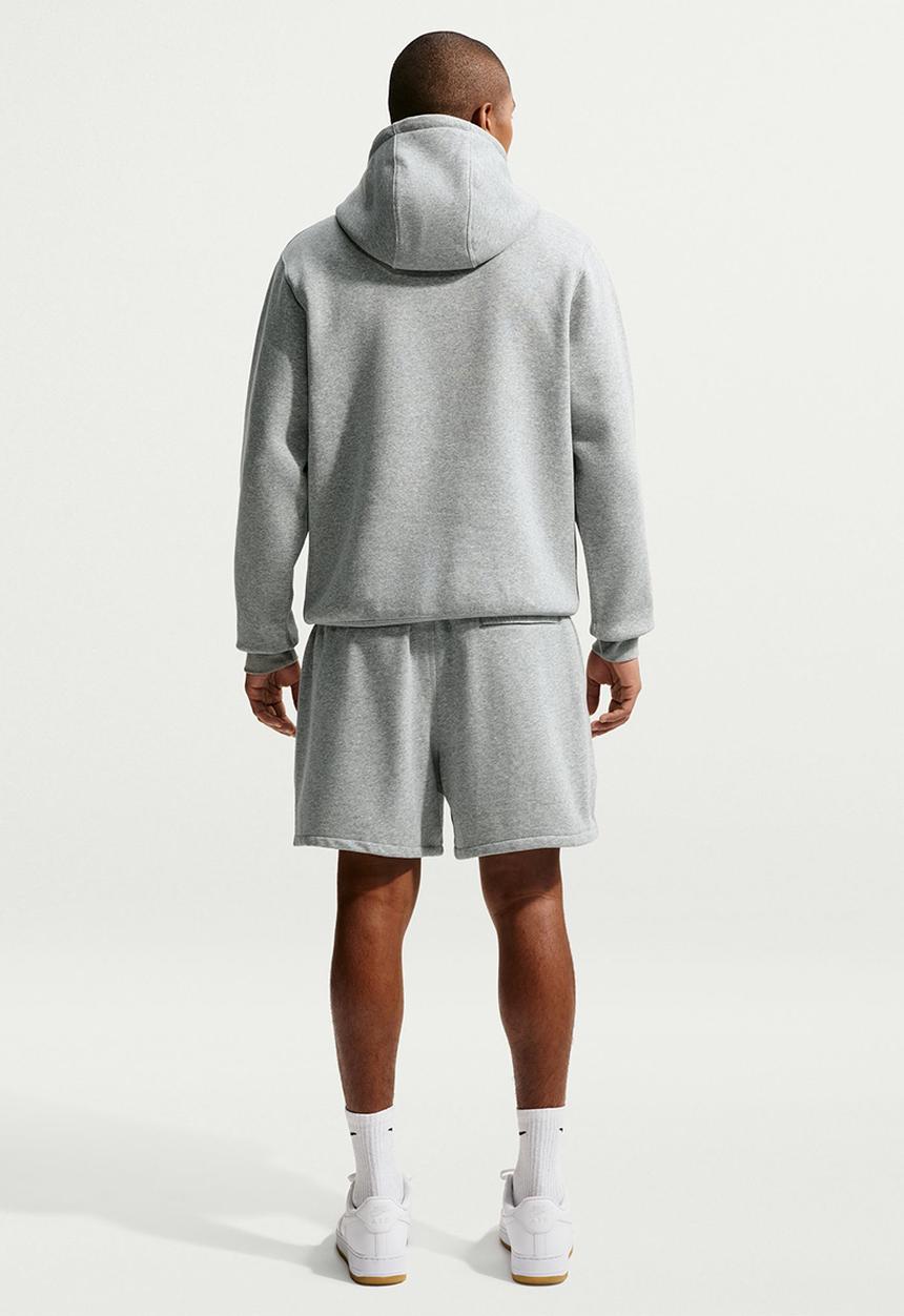 Nike - Nsw Club Frech Terry Flow Shorts - Dk Grey Heather/Lt Smoke Grey/White