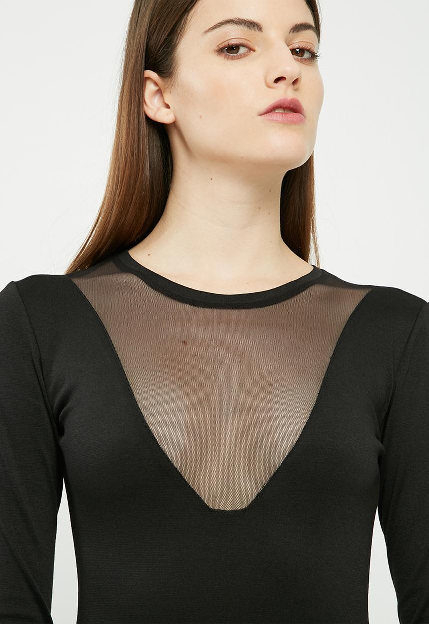 dailyfriday - Mesh inset bodysuit