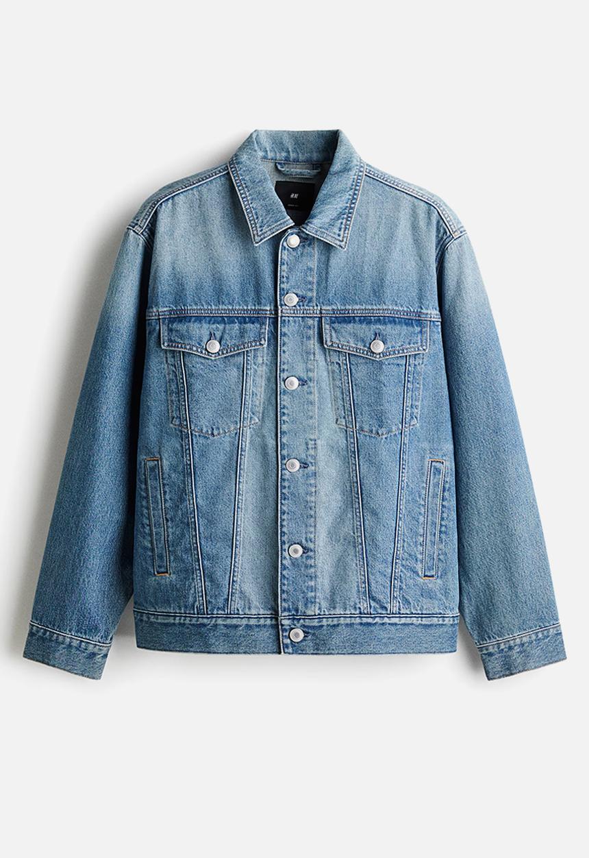 H&M - Loose fit denim jacket - light denim blue 