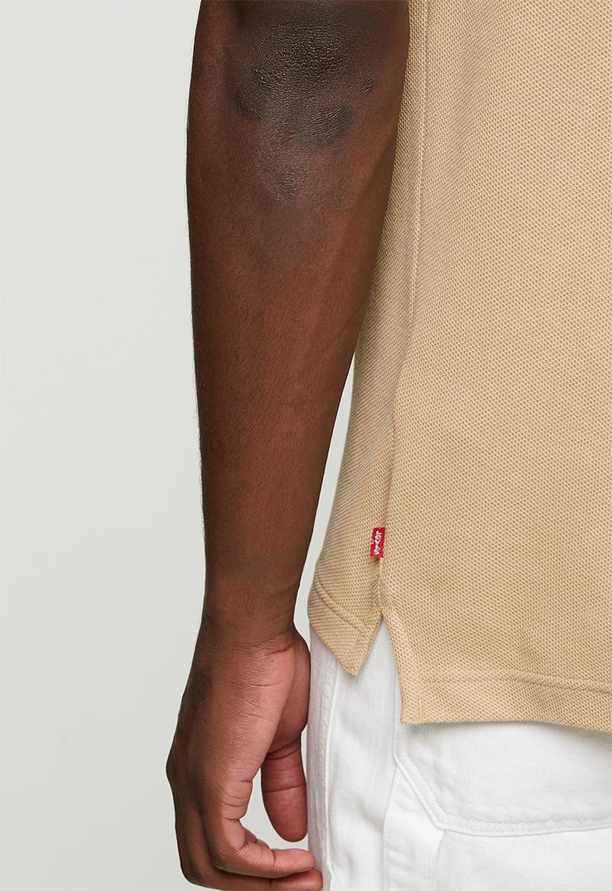 Levi’s® - Honeycomb zip polo - khaki / beige