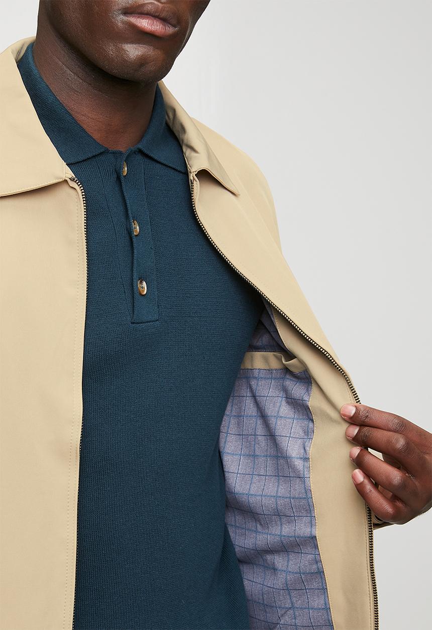 POLO - Lightweight Harrington Jacket - Beige
