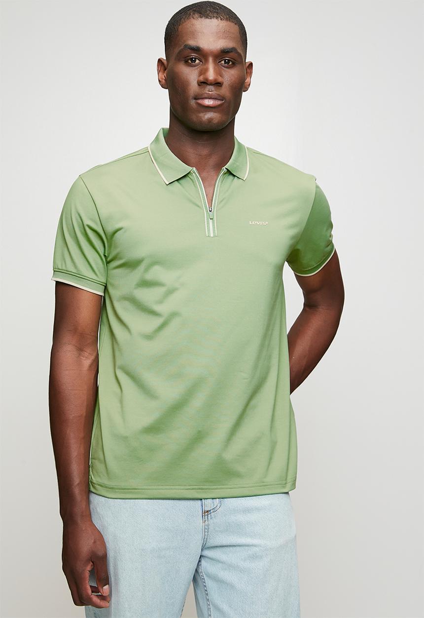 Levi’s® - Broad zip placket polo - green
