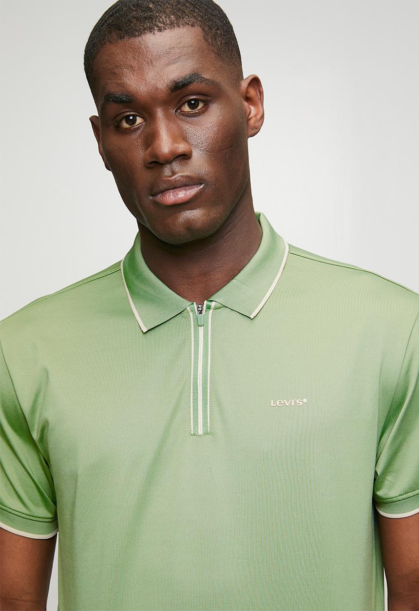 Levi’s® - Broad zip placket polo - green