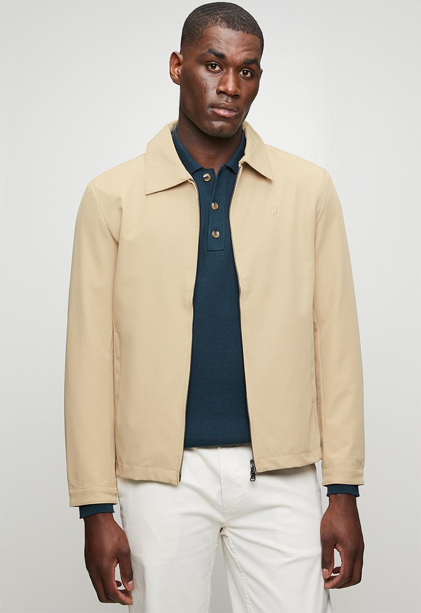 POLO - Lightweight Harrington Jacket - Beige