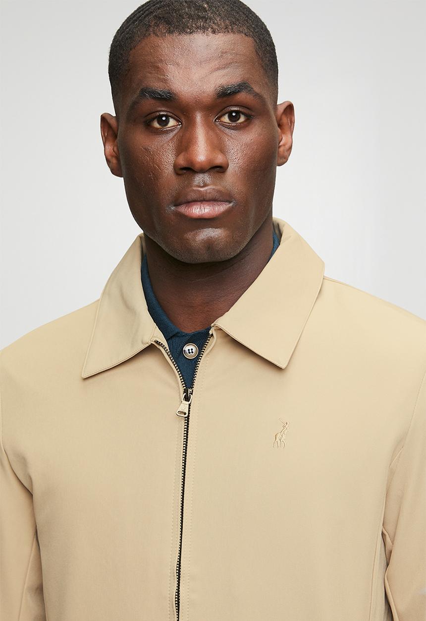 POLO - Lightweight Harrington Jacket - Beige