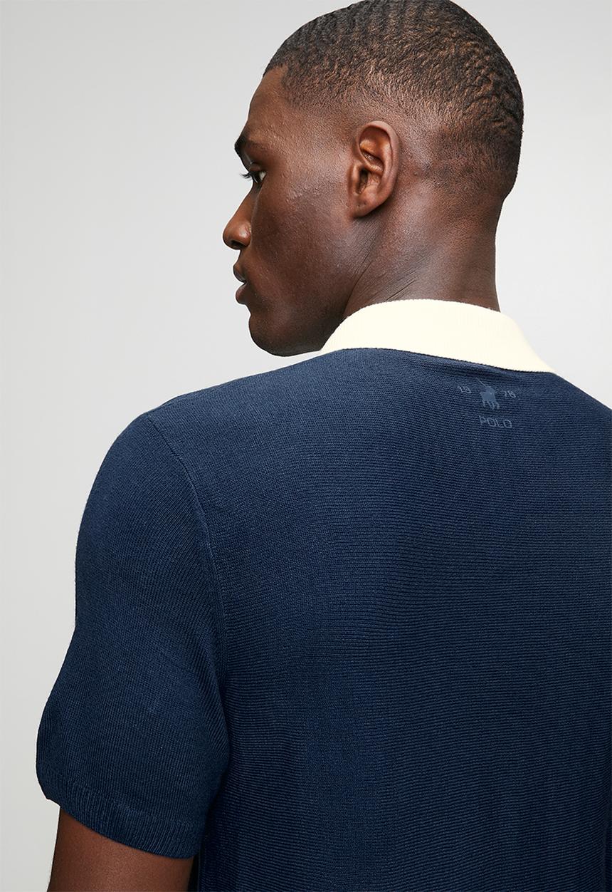 POLO - Sport Knitted Golfer - Navy