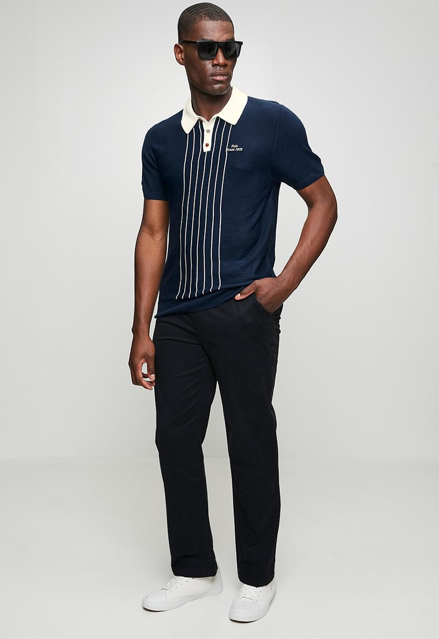 POLO - Sport Knitted Golfer - Navy