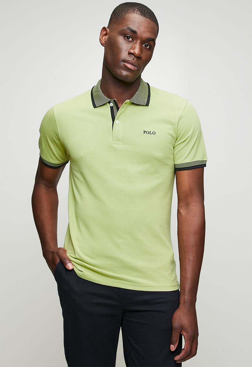 POLO - Contrast Golfer - Green