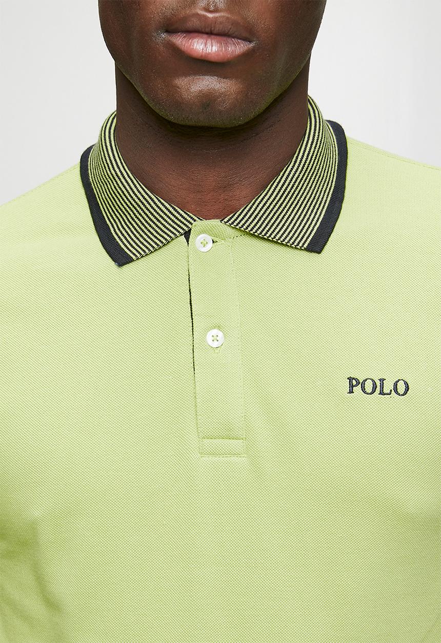 POLO - Contrast Golfer - Green