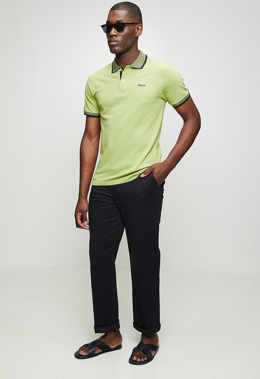 POLO - Contrast Golfer - Green