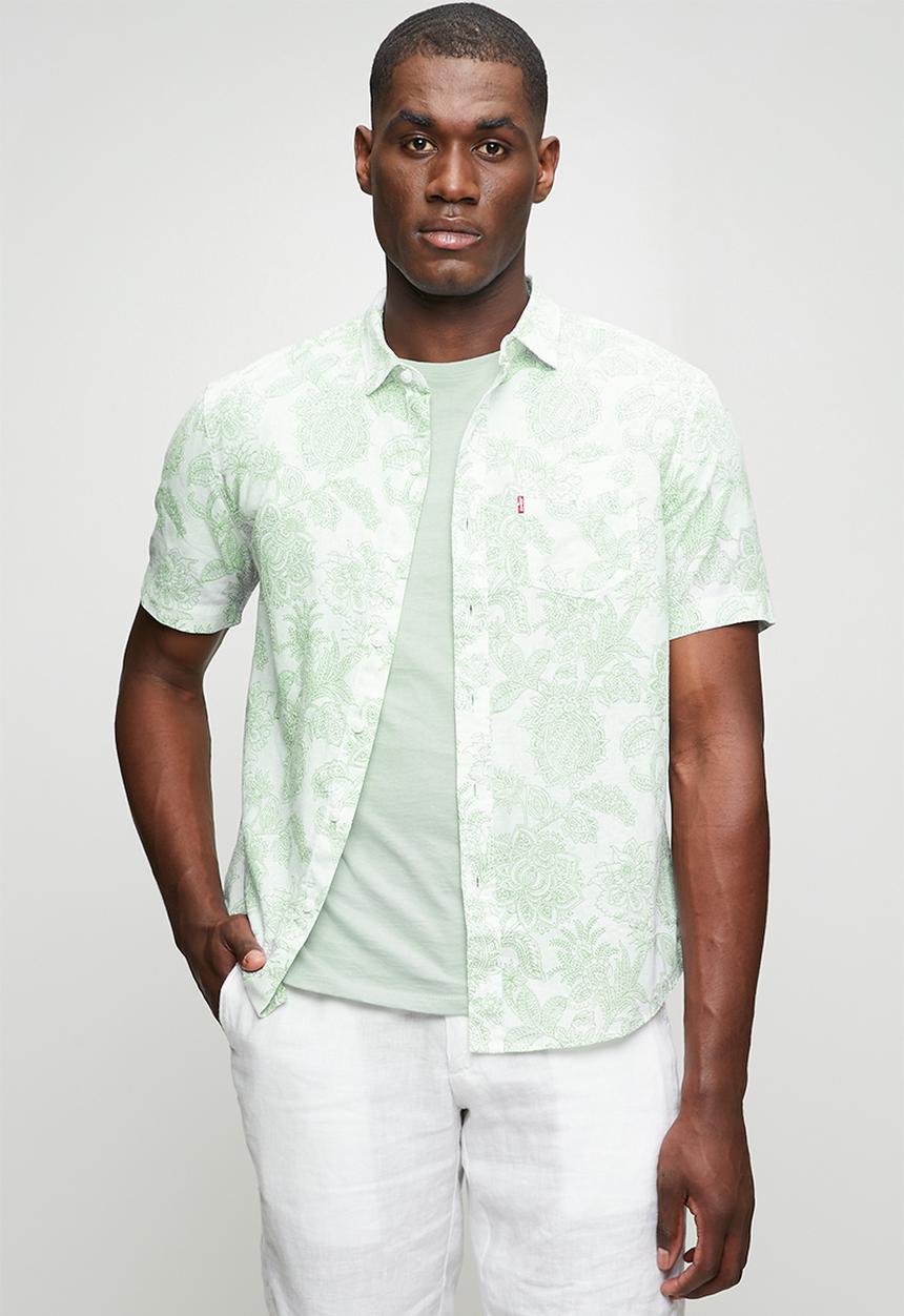 Levi’s® - Short sleeve classic sunset pkt shirt - white / off white