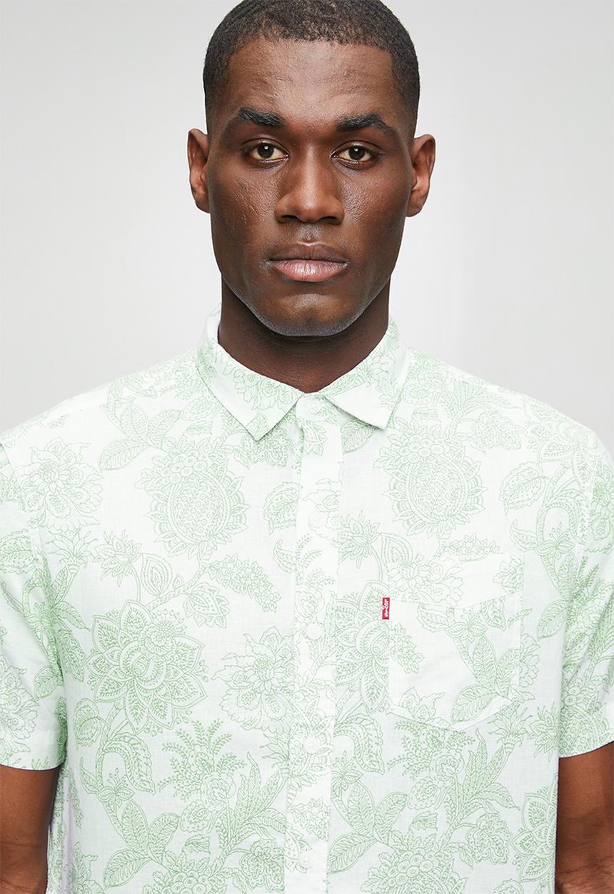 Levi’s® - Short sleeve classic sunset pkt shirt - white / off white