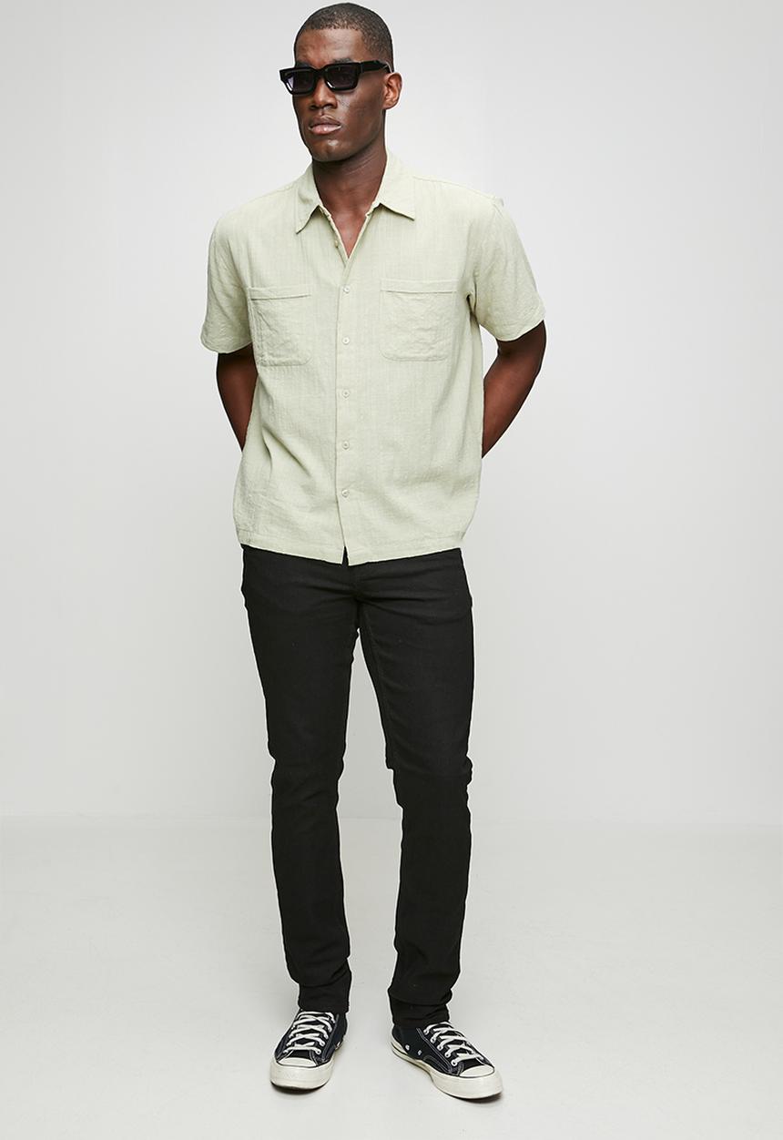 Only & Sons - Loom Twill Slim Fit Chino Pants - Black