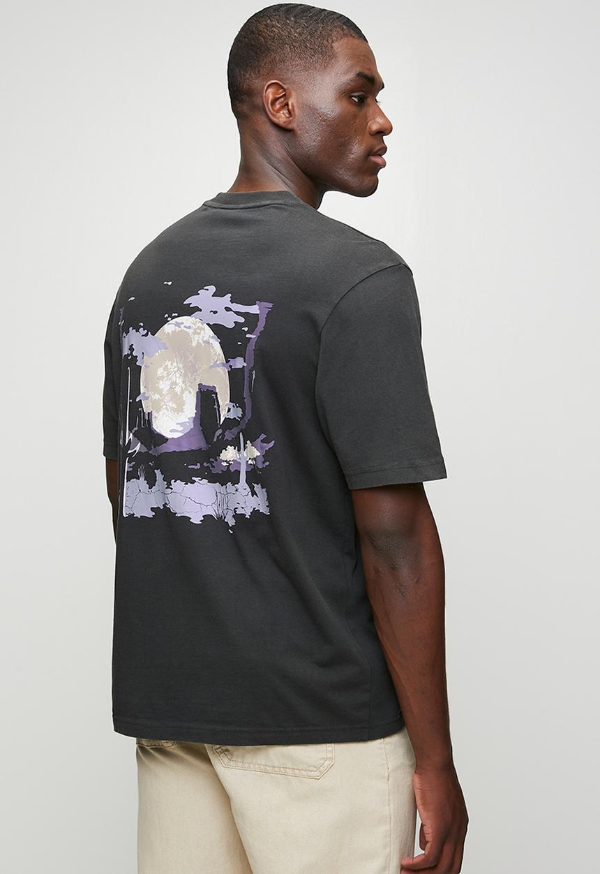 HUGO - Noxwash back print - Black