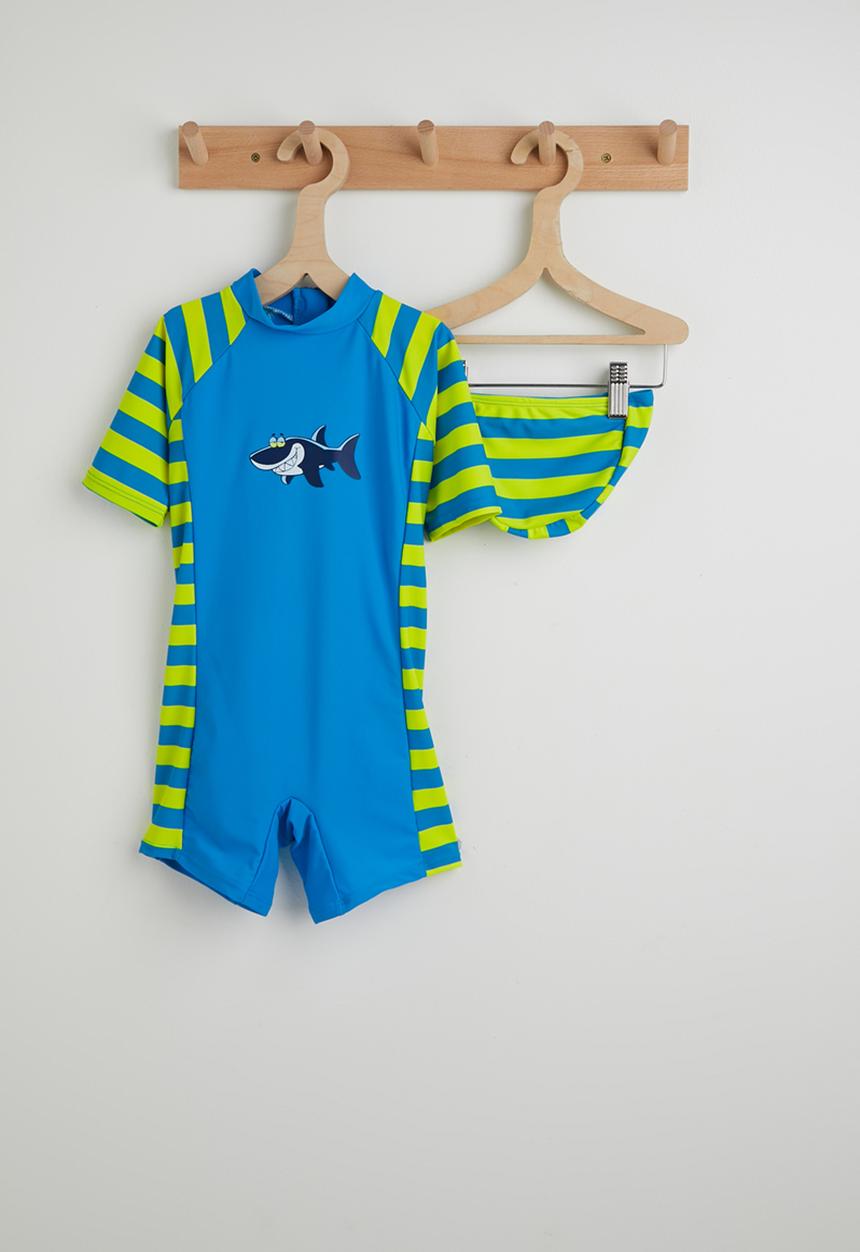 Pop Candy - 2 Piece swimwear set - blue/yellow stripes