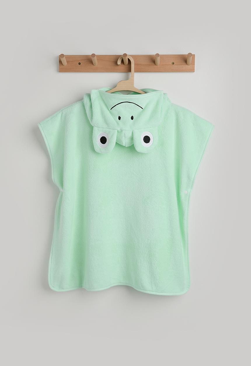 Pop Candy - Frog hooded towel - mint green