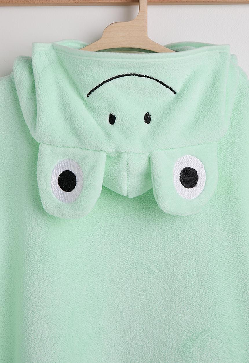 Pop Candy - Frog hooded towel - mint green
