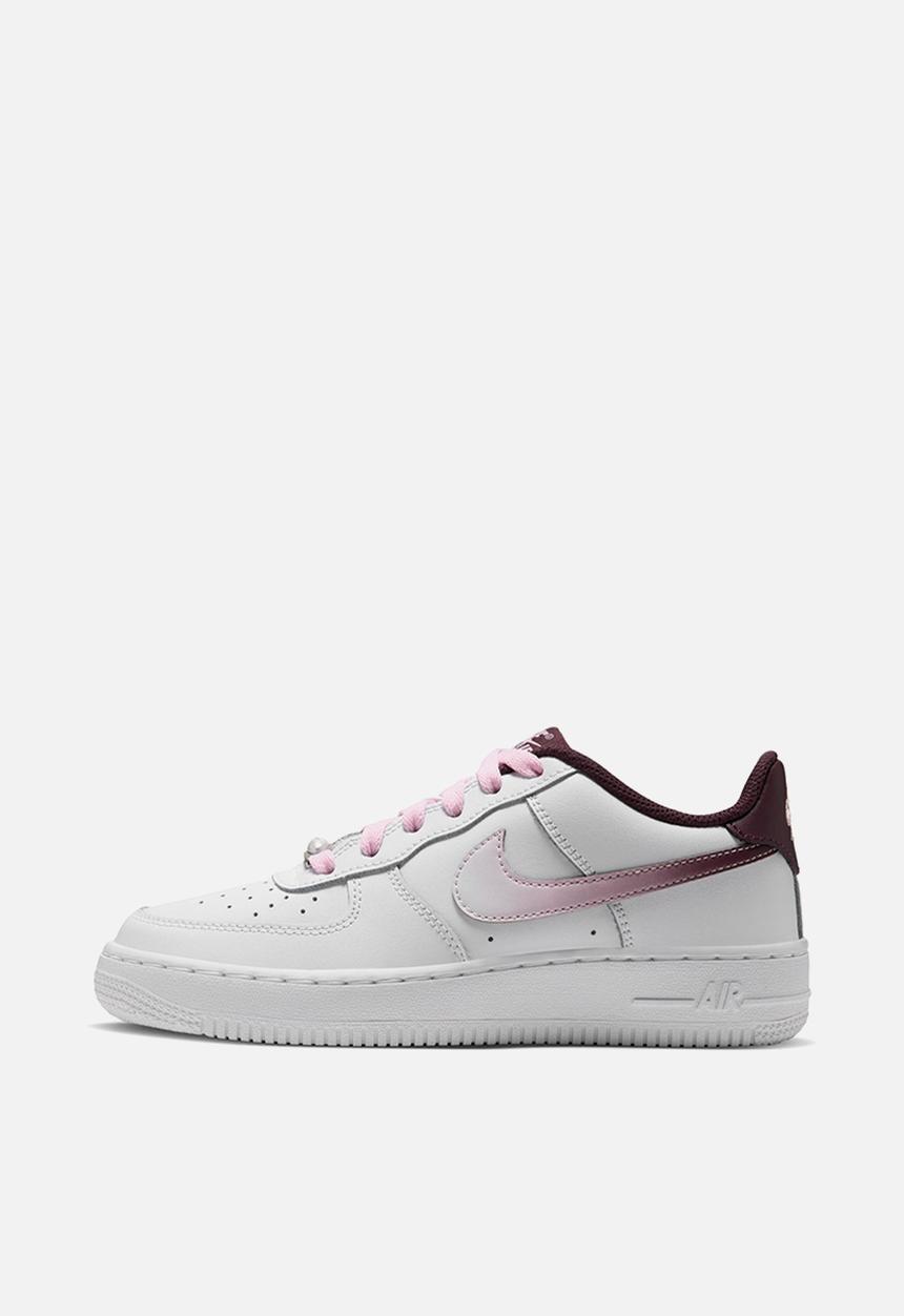 Nike - Air force lv8 grade school - white/burgundy crush/pink foam