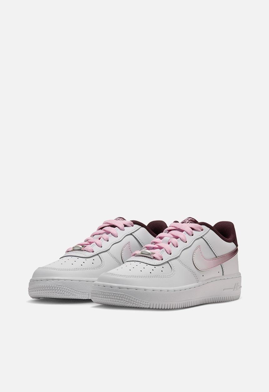 Nike - Air force lv8 grade school - white/burgundy crush/pink foam