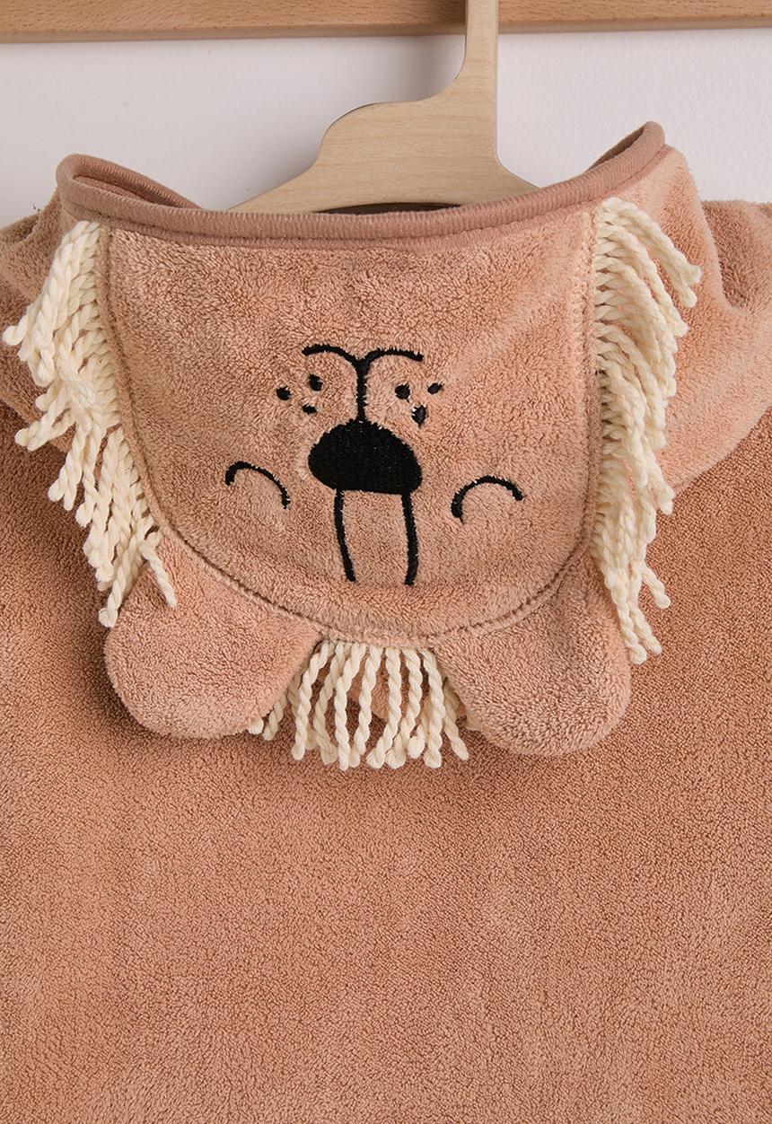 Pop Candy - Lion hooded towel - light brown
