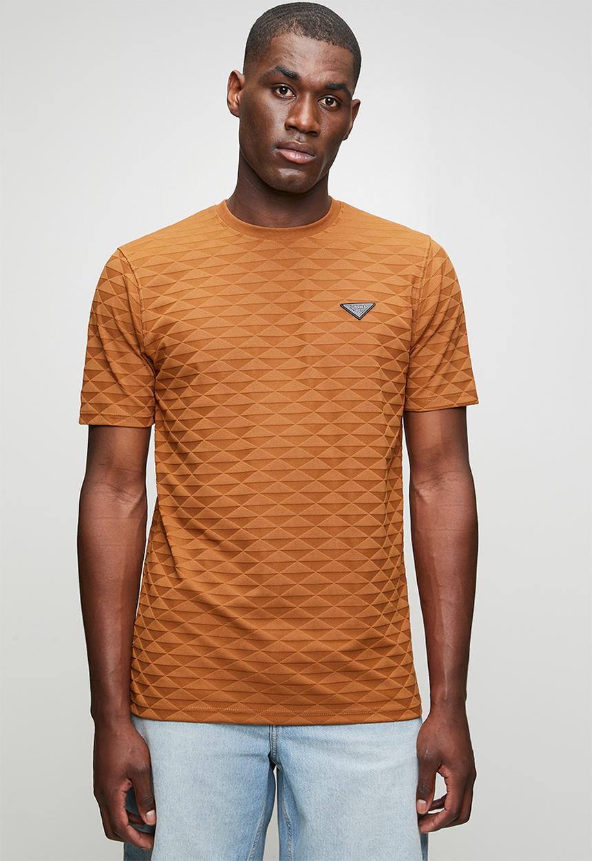 SOVIET - Crew Neck Box Fit Tee - Caramel