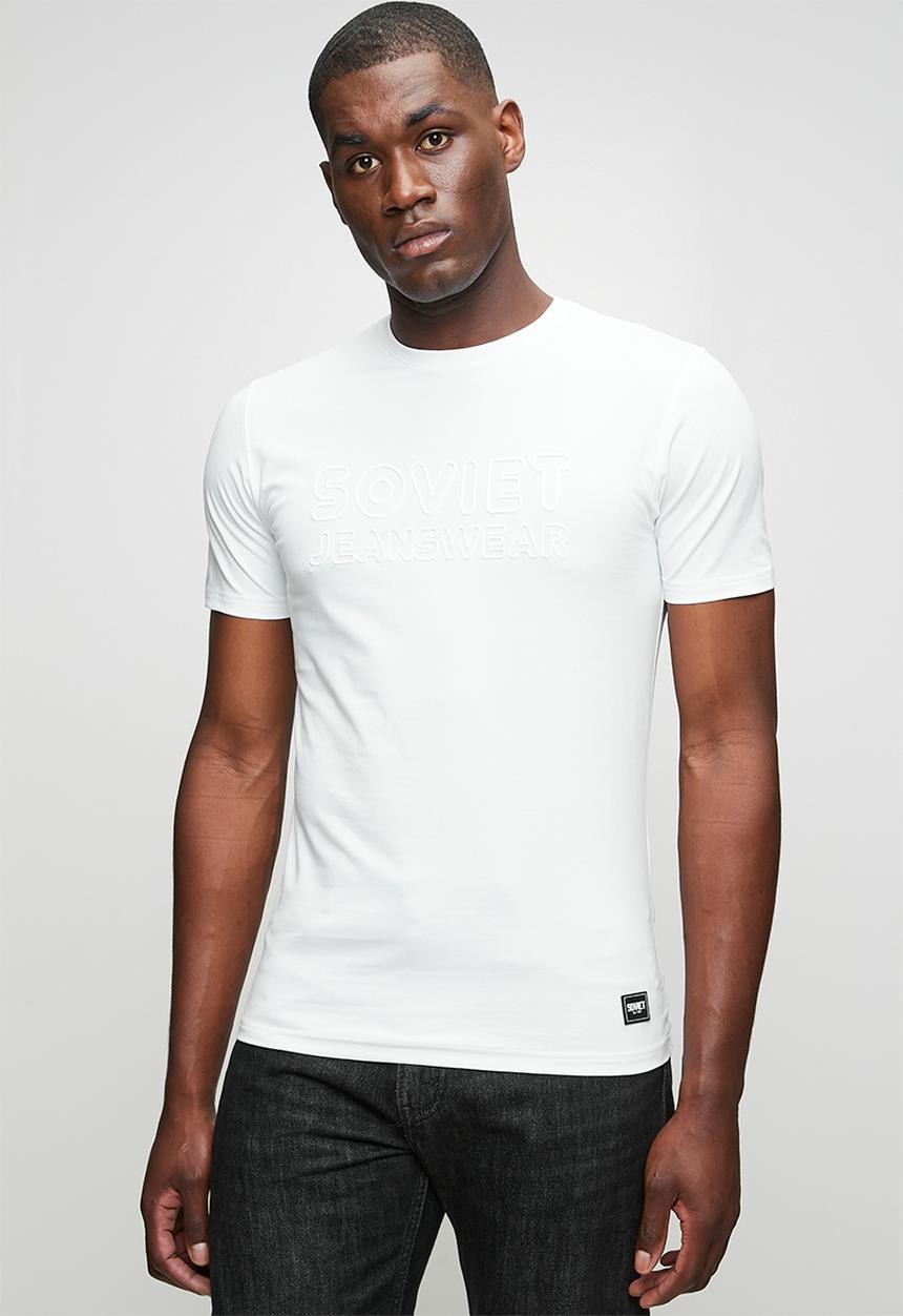 SOVIET - Crew Neck Fashion T-Shirt - White