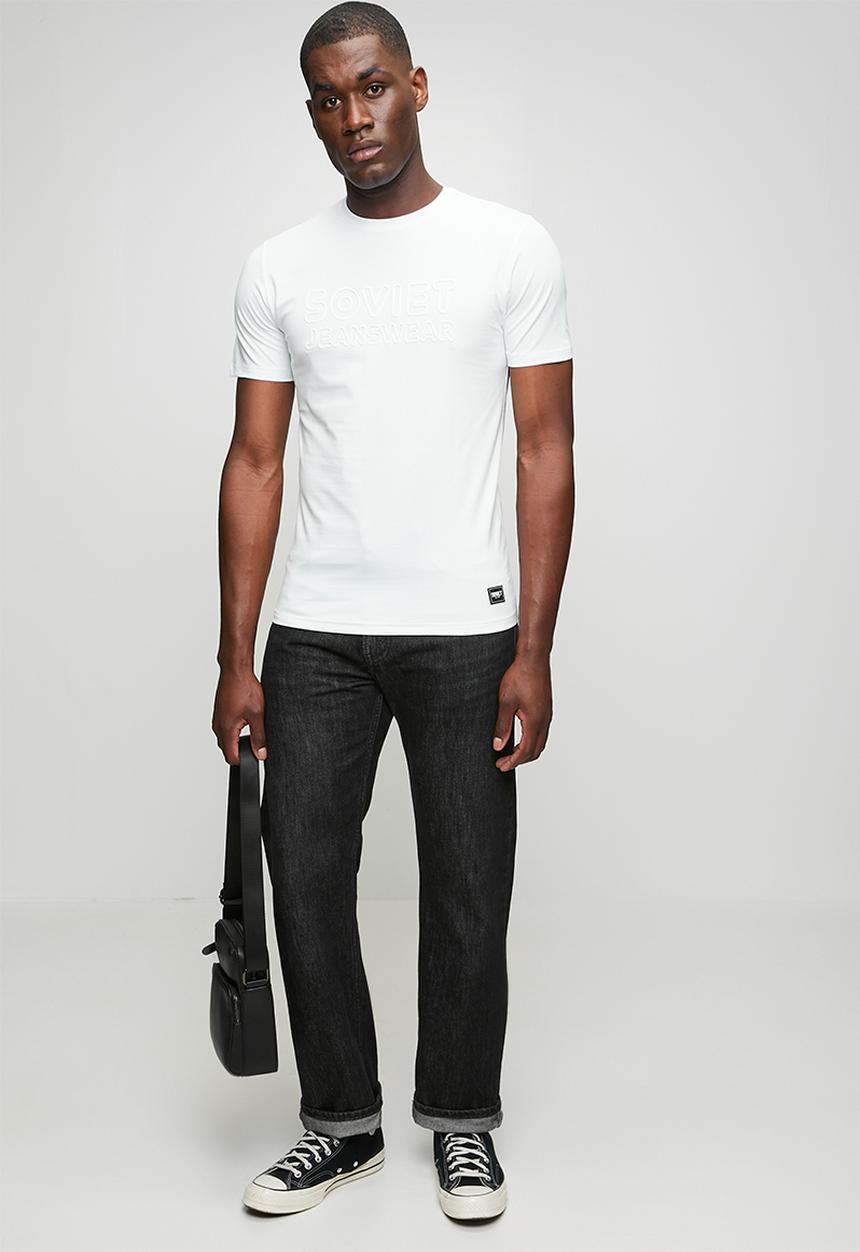 SOVIET - Crew Neck Fashion T-Shirt - White