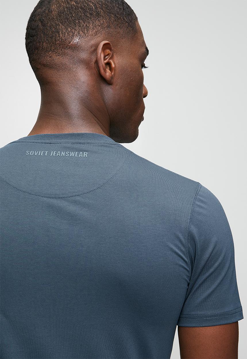 SOVIET - Crew Neck Fashion T-Shirt - Midnight