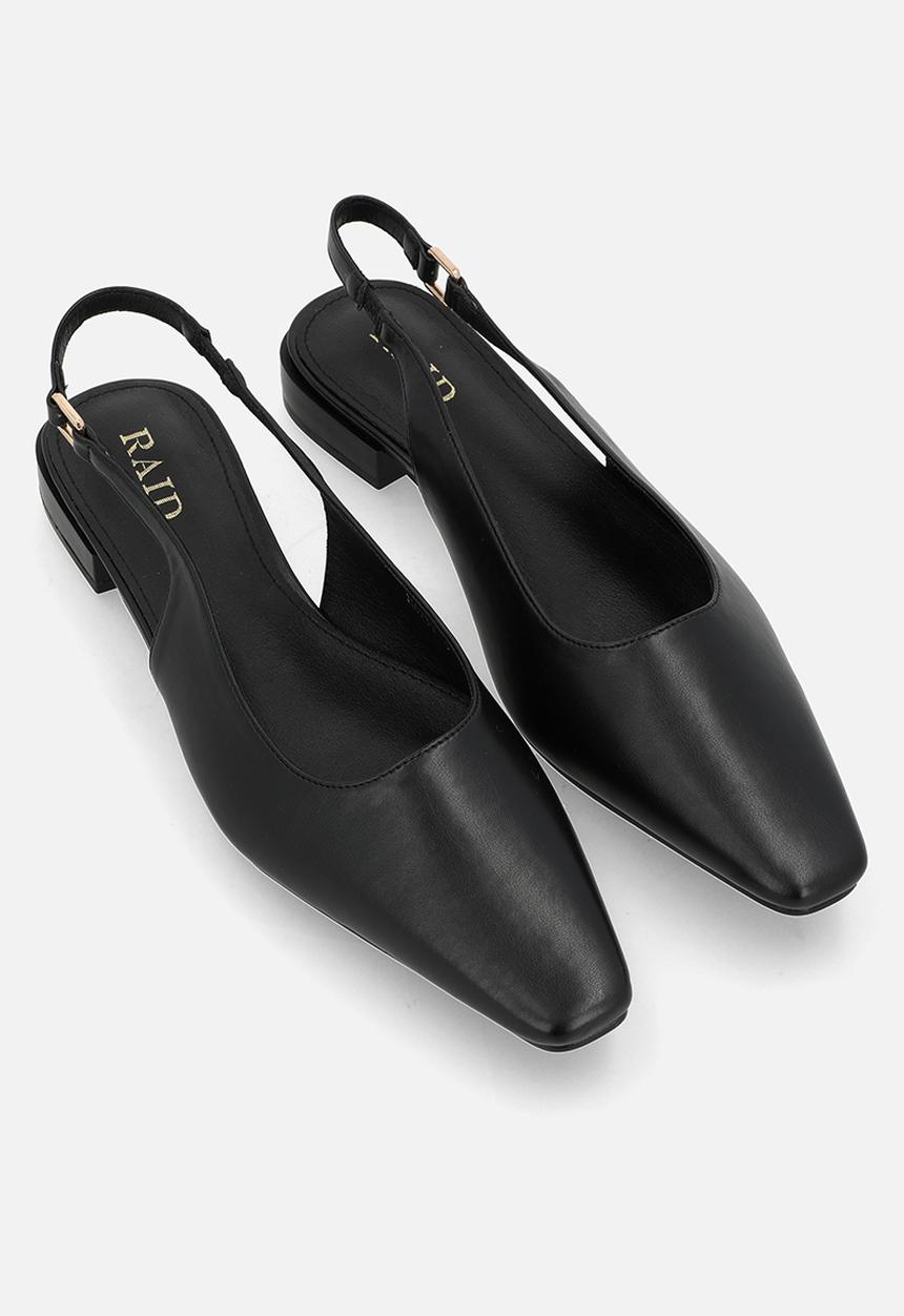 Raid London - Hatty block heel slingback - black