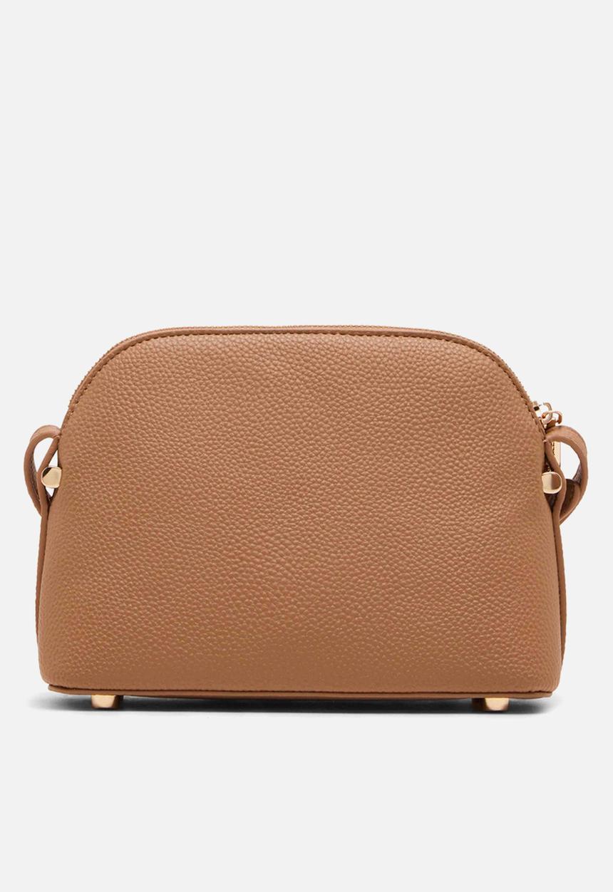 Anne Klein - Dome Crossbody with Detachable Card Case - Mocha