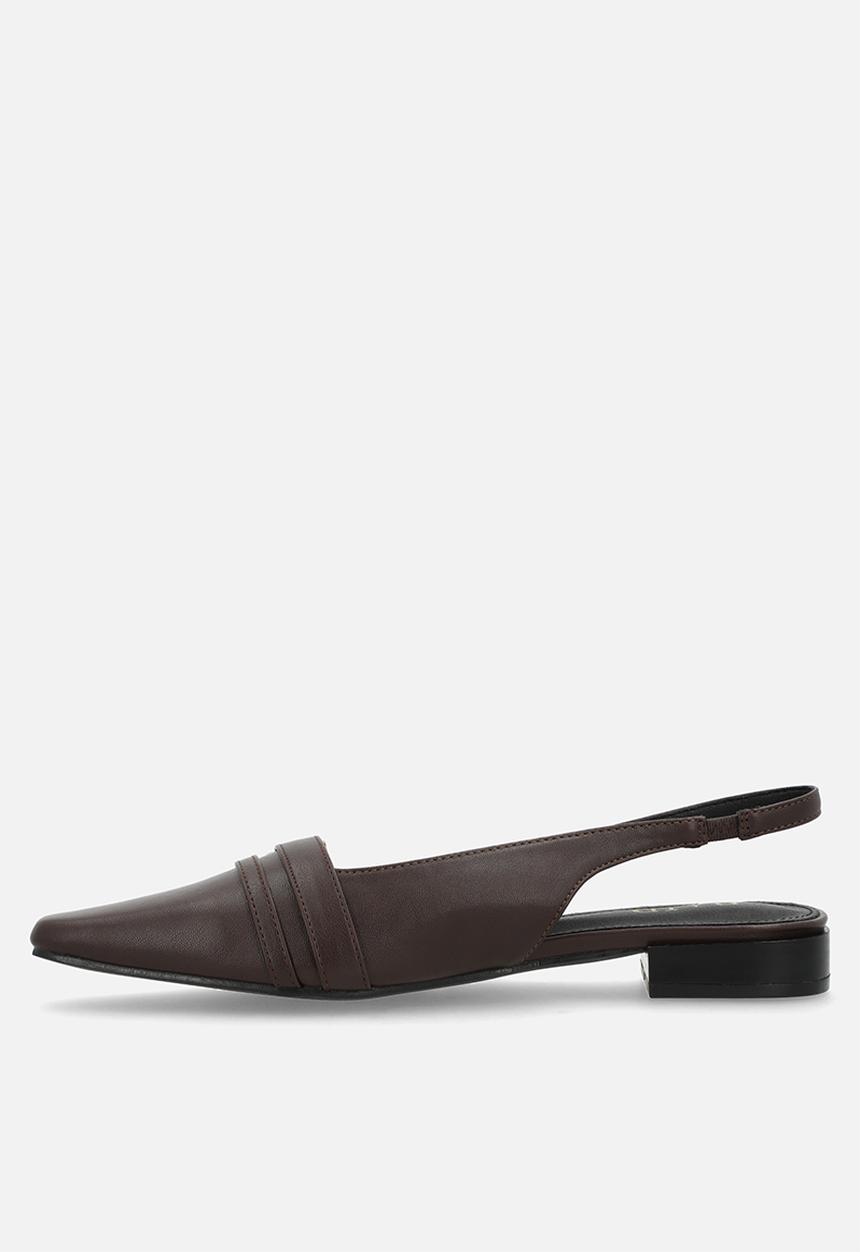 Raid London - Rimaya block heel slingback - brown