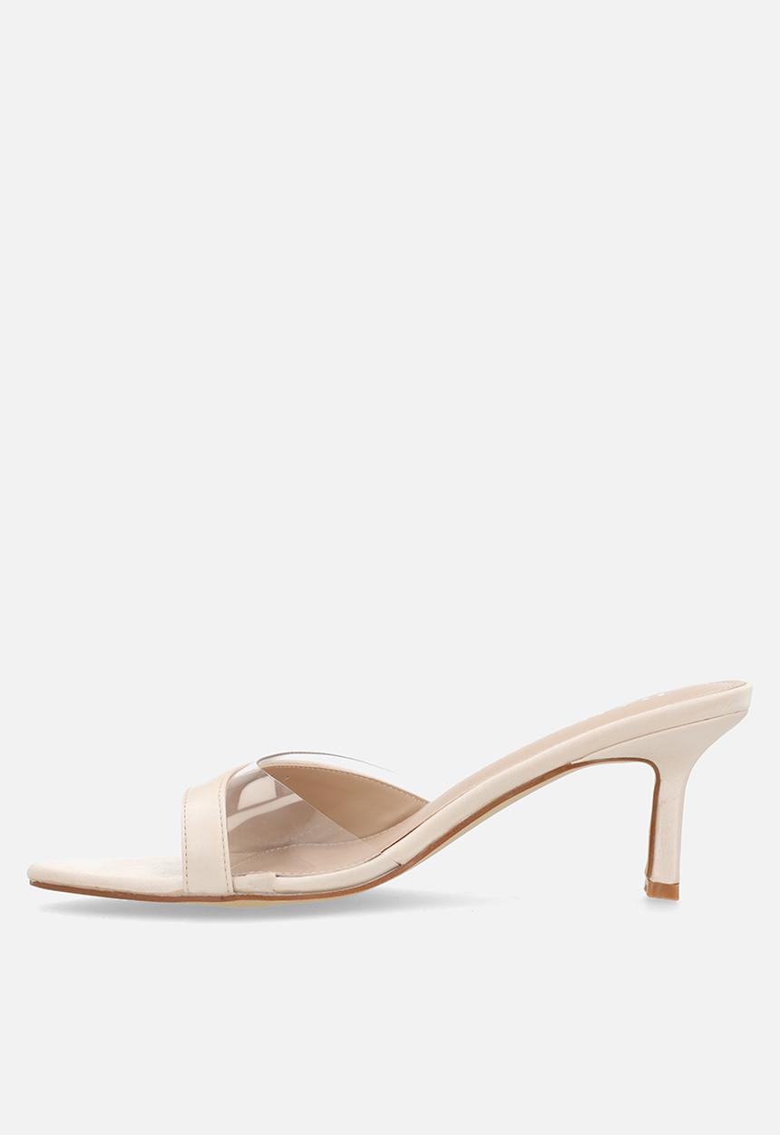 Raid London - Laira stiletto heel mule - neutral
