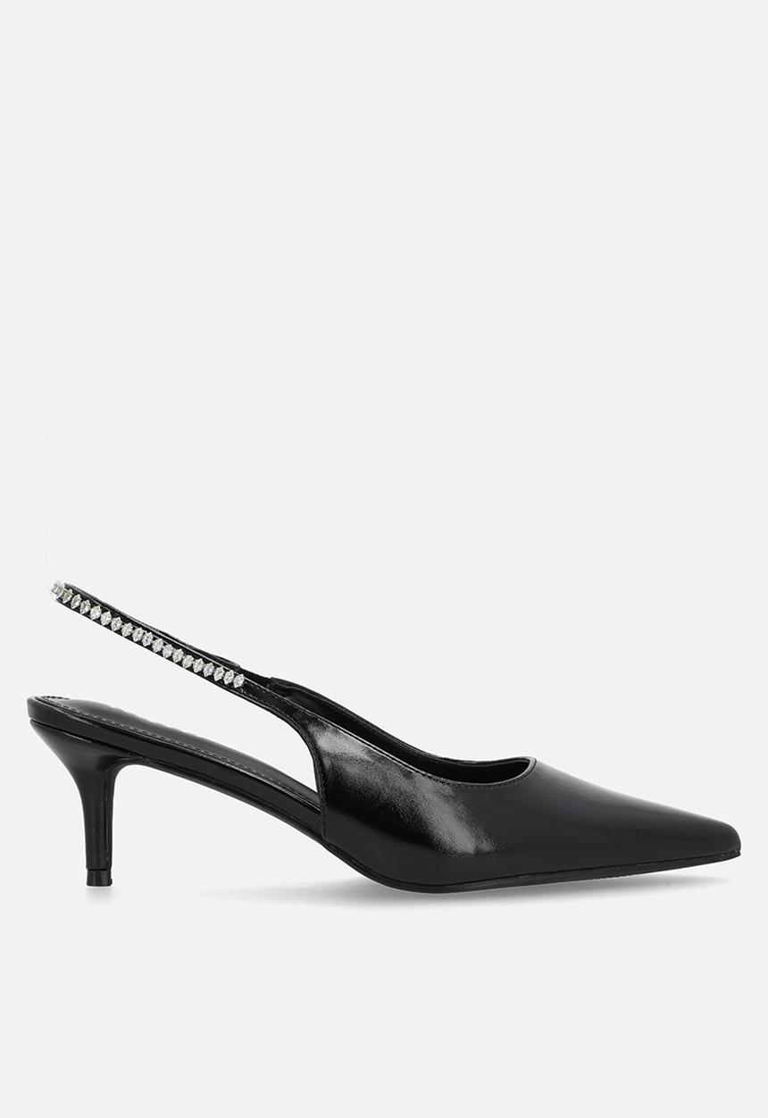 Raid London - Fienna stiletto heel slingback - black