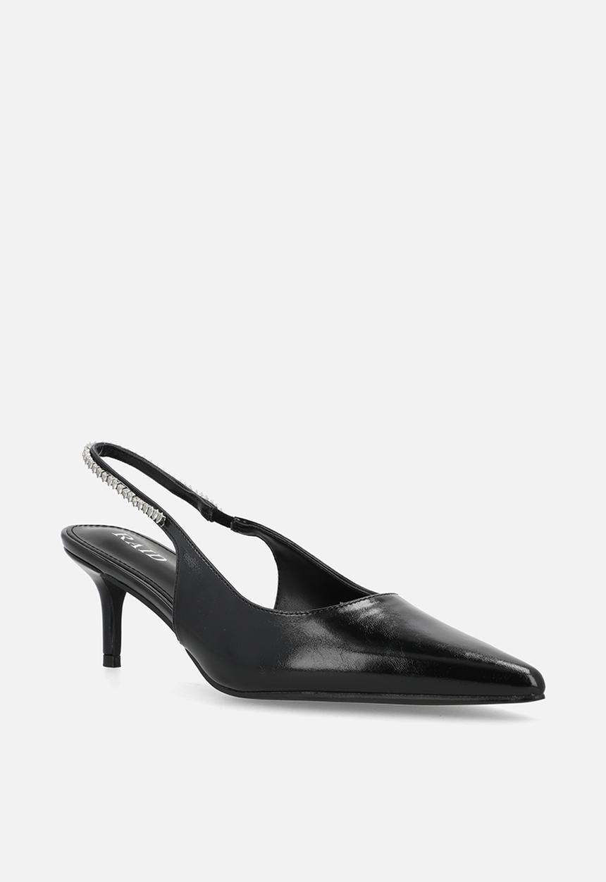 Raid London - Fienna stiletto heel slingback - black