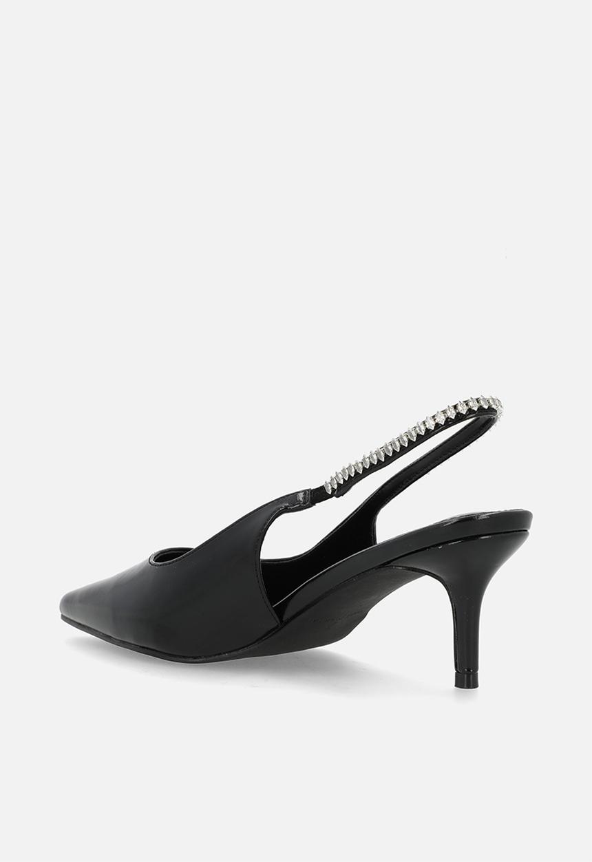 Raid London - Fienna stiletto heel slingback - black