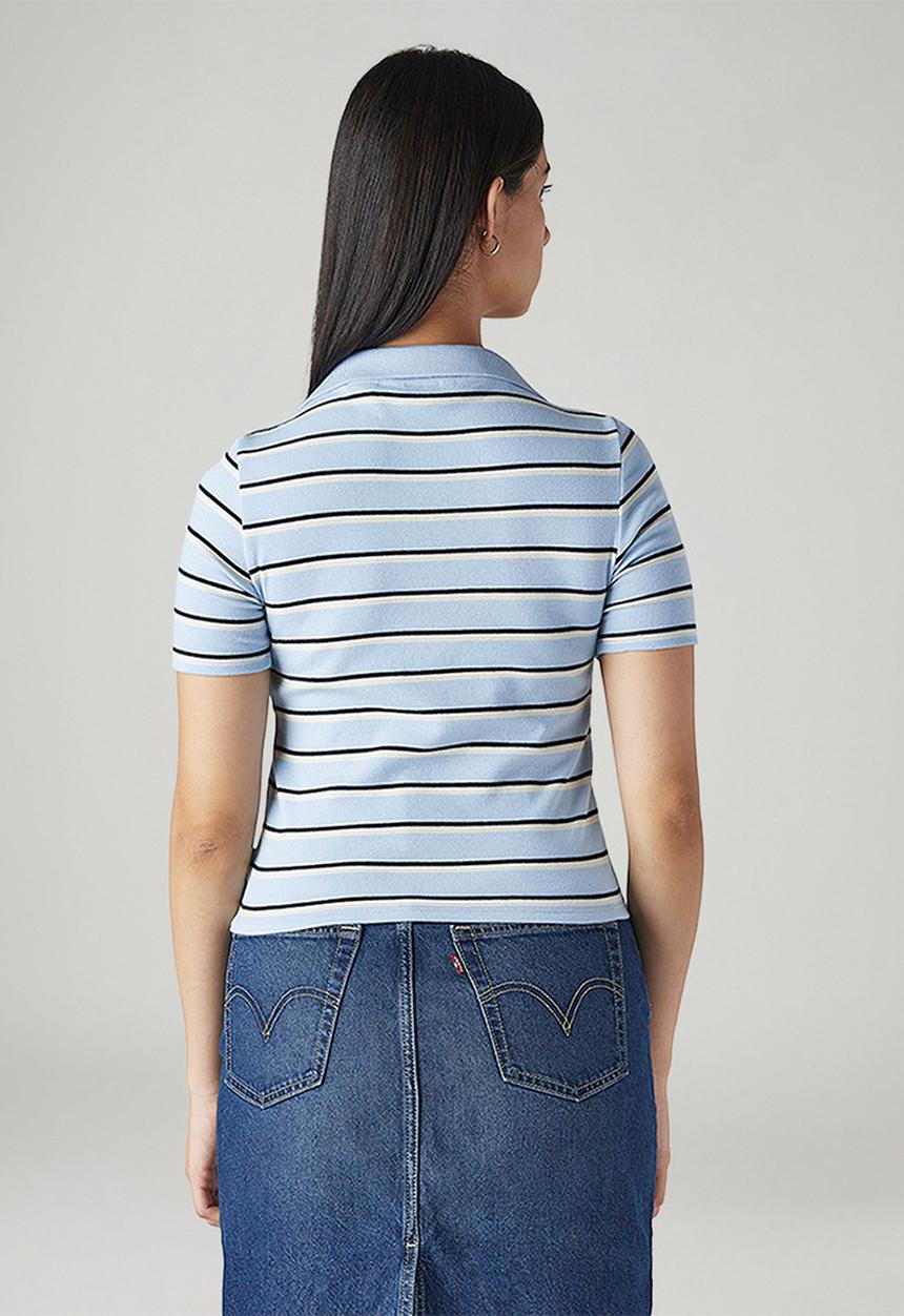 Levi’s® - V-Neck Polo Ribbed - Blue