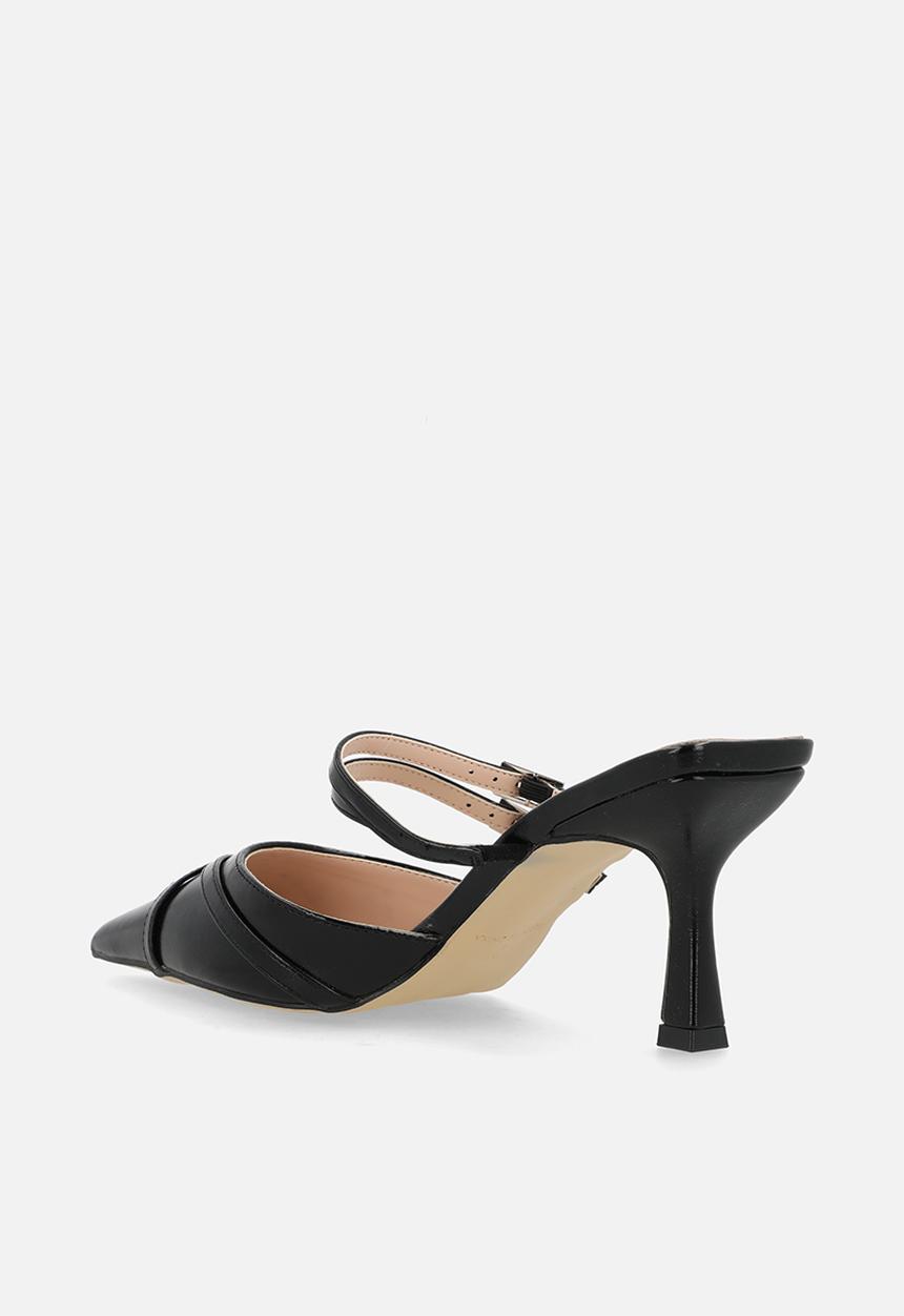 Raid London - Freesia stiletto heel mule - black patent