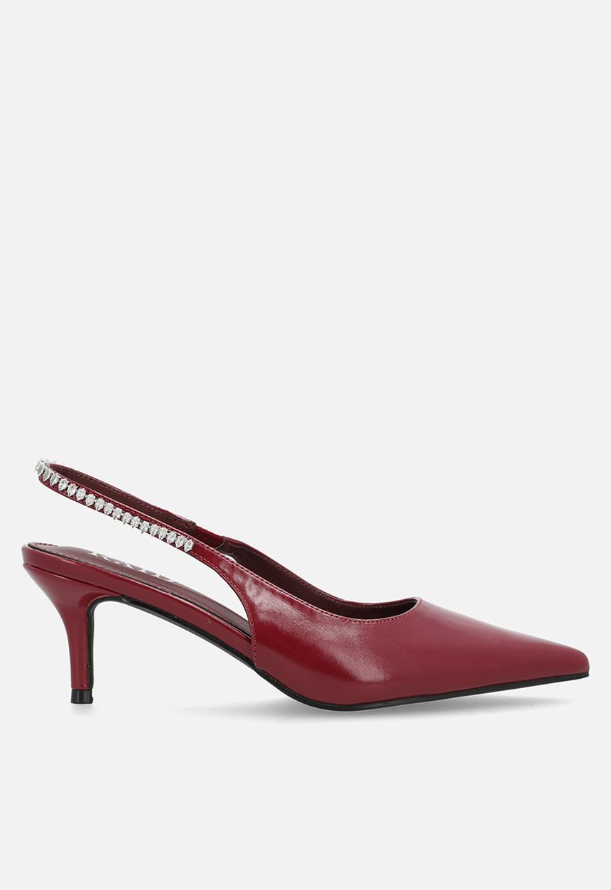Raid London - Fienna stiletto heel slingback - burgundy