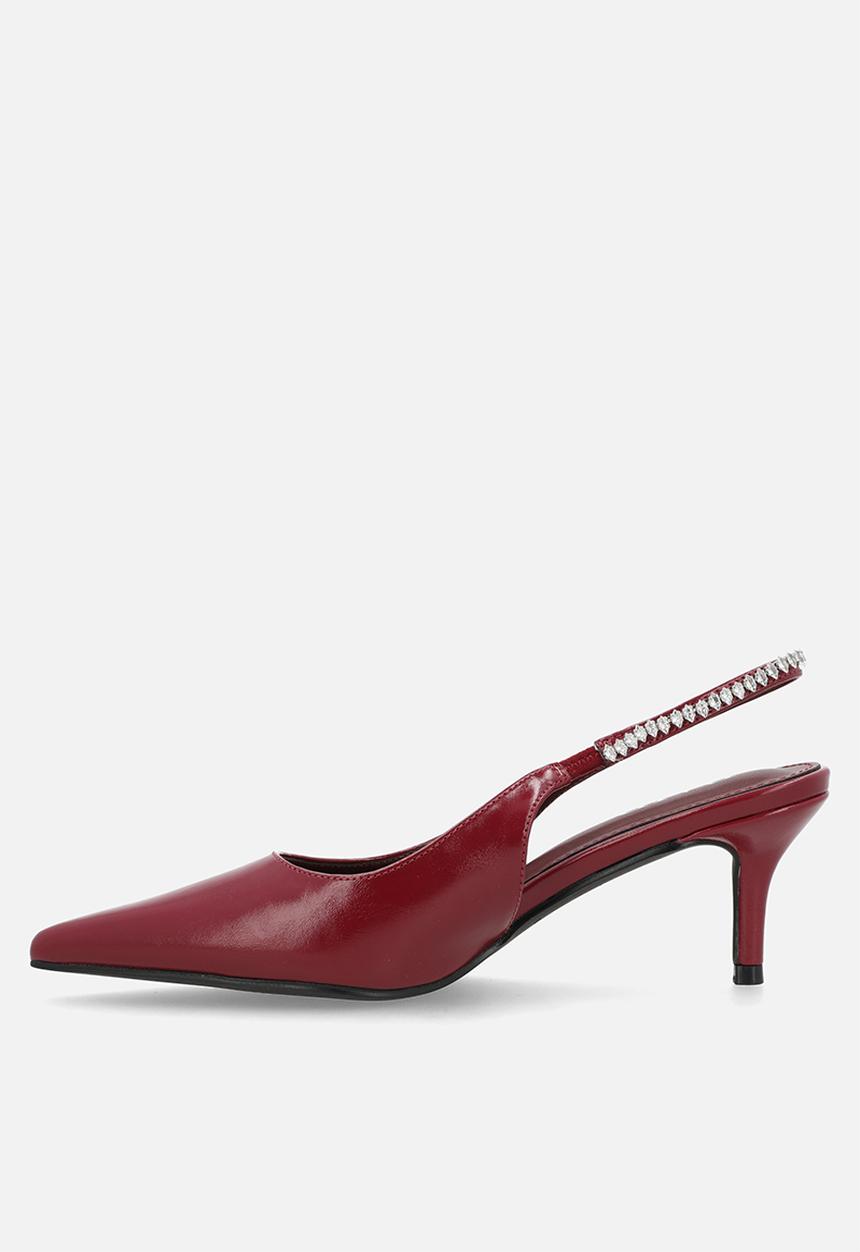 Raid London - Fienna stiletto heel slingback - burgundy