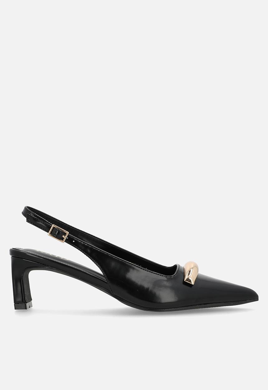 Raid London - Lyric slingback heel - black