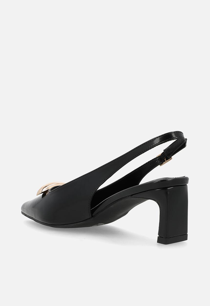Raid London - Lyric slingback heel - black