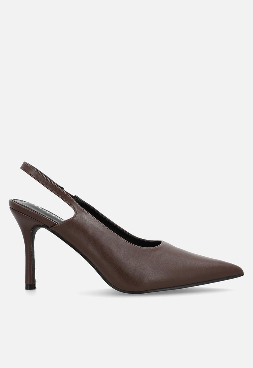 Raid London - Ziva stiletto heel slingback - brown