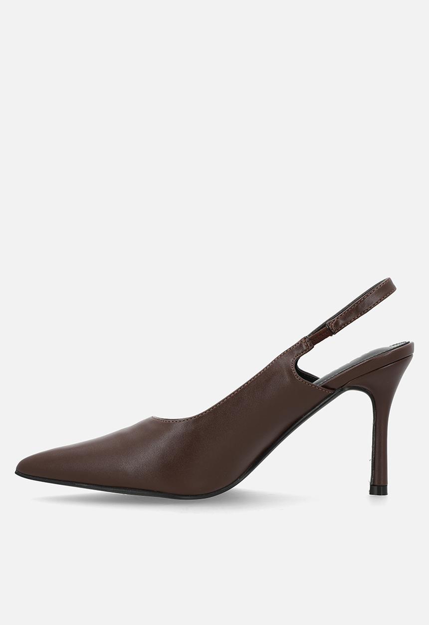 Raid London - Ziva stiletto heel slingback - brown