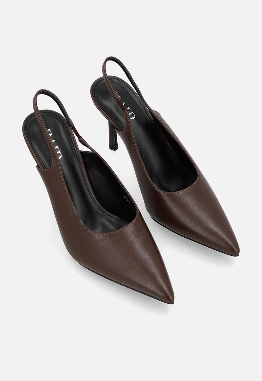 Raid London - Ziva stiletto heel slingback - brown