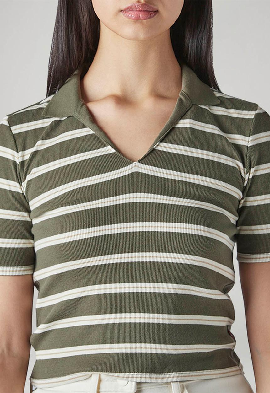 Levi’s® - V-Neck Polo Ribbed - Green
