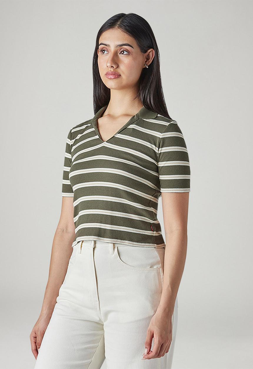 Levi’s® - V-Neck Polo Ribbed - Green