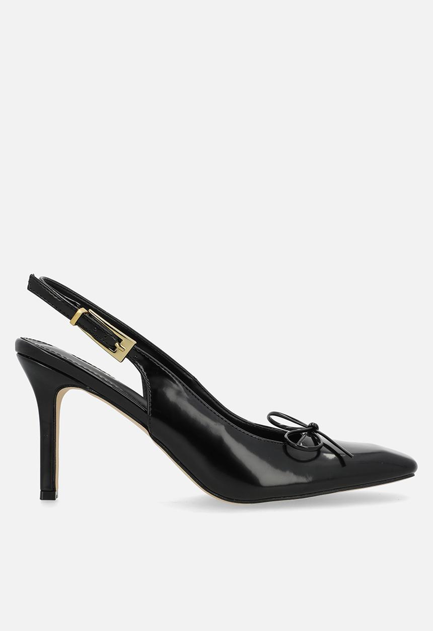 Raid London - Novalie stiletto heel slingback - black