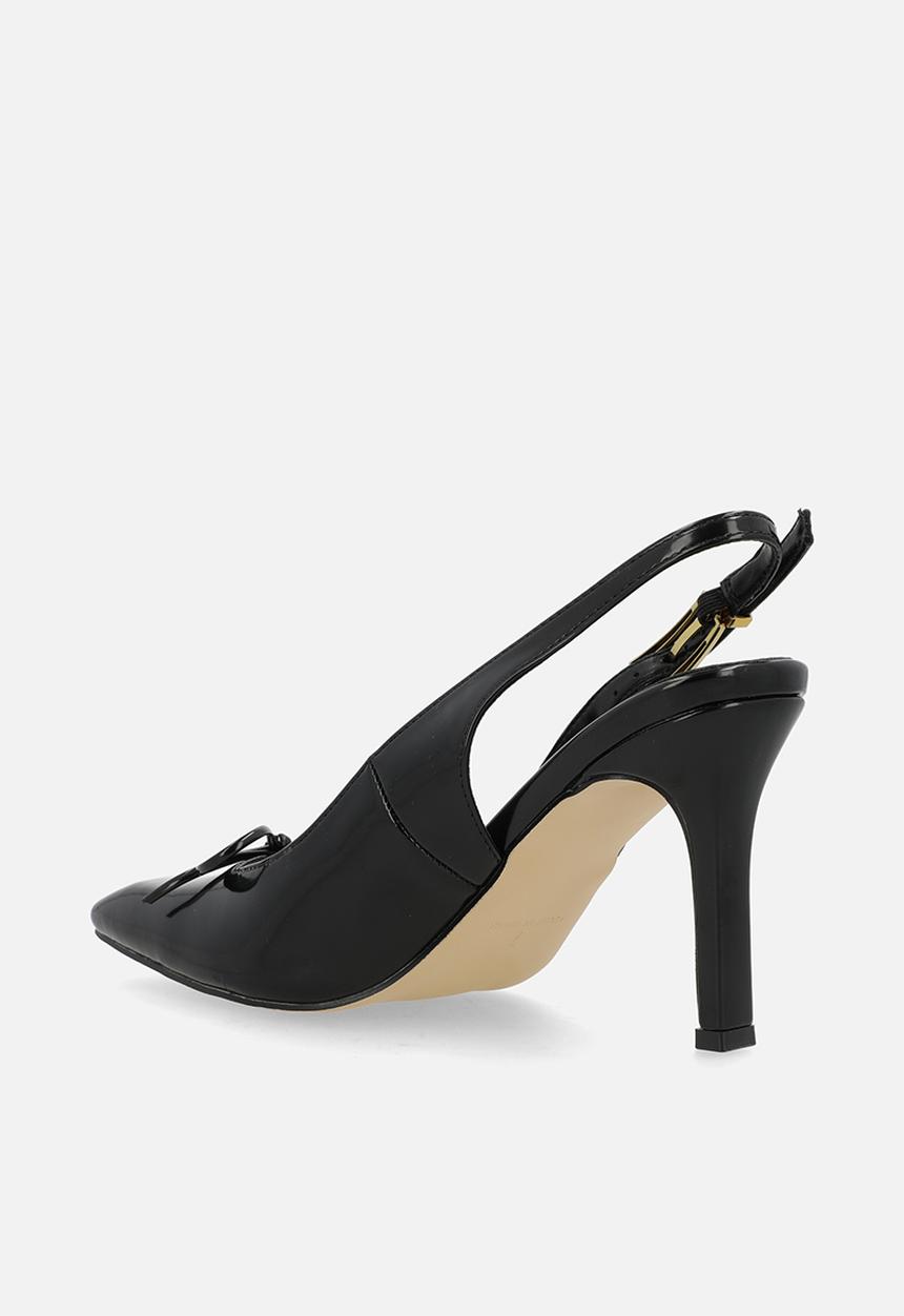 Raid London - Novalie stiletto heel slingback - black